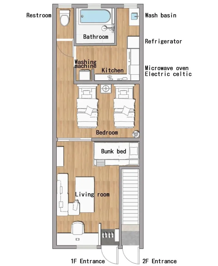 Fox Inn Parent-Child Room 1F 大阪 度假居